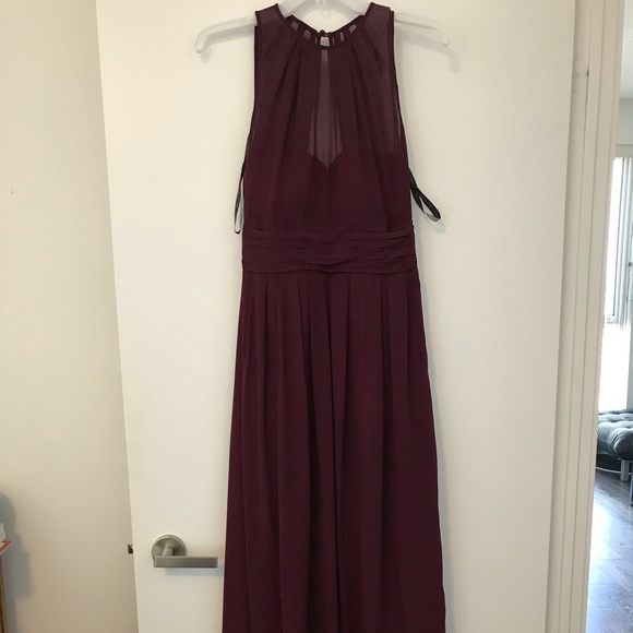 2 Bill Levkoff dresses #1165 in Wine (size 8). - Picture 5 of 6